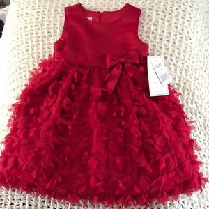 Girls 4 red formal dress.